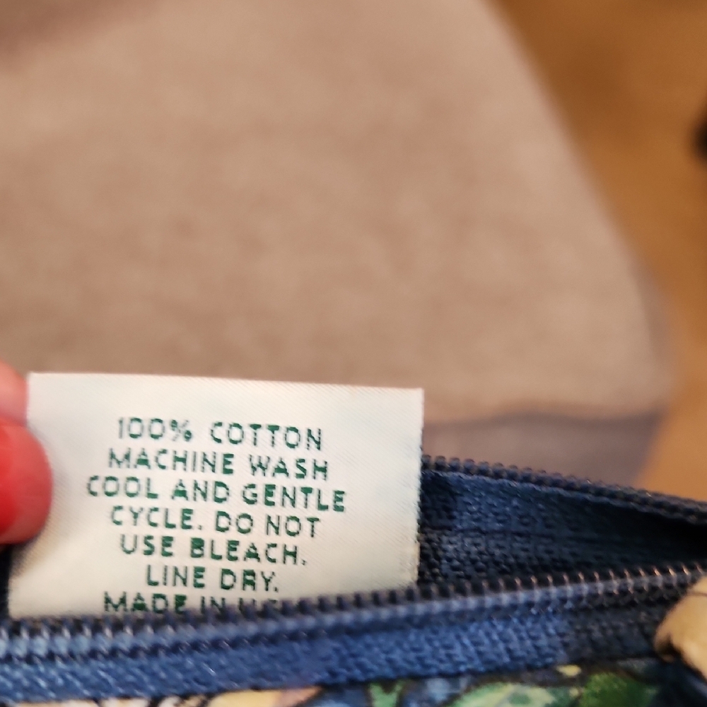 Vera Bradley Striped Floral Pouch - Picture 4 of 5